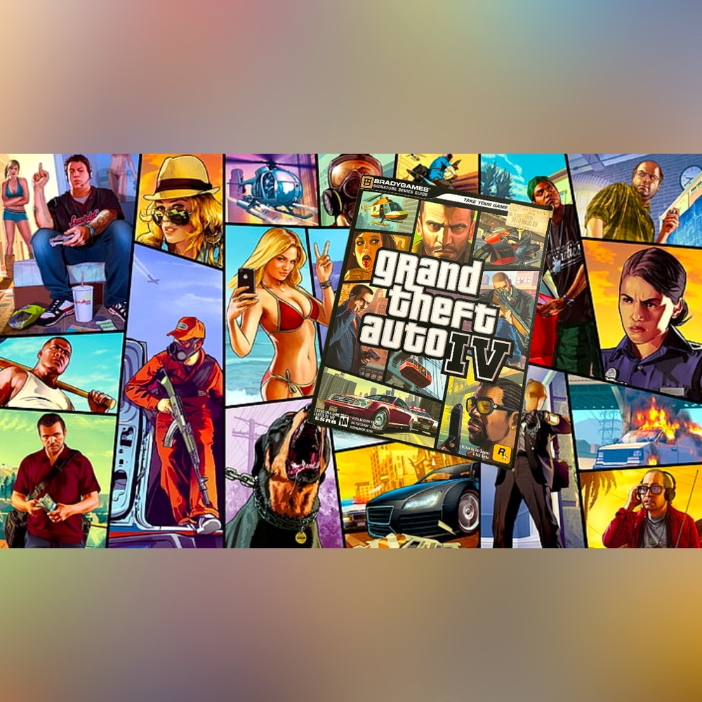 GTA IV BradyGames Signature Series Guide w/ Fold-Out Map – EUC
